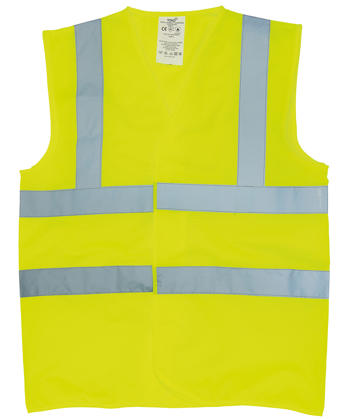 YK016_LS00_2025 Flame-retardant hi-vis sleeveless waistcoat (HVW100FR) - Image 1